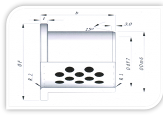 Bucha padrão com flange